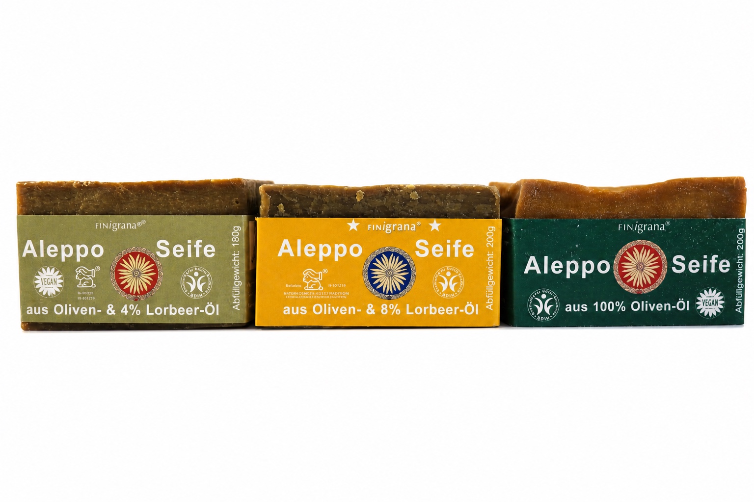 FINingrana Aleppo Seife 100% Olivenöl