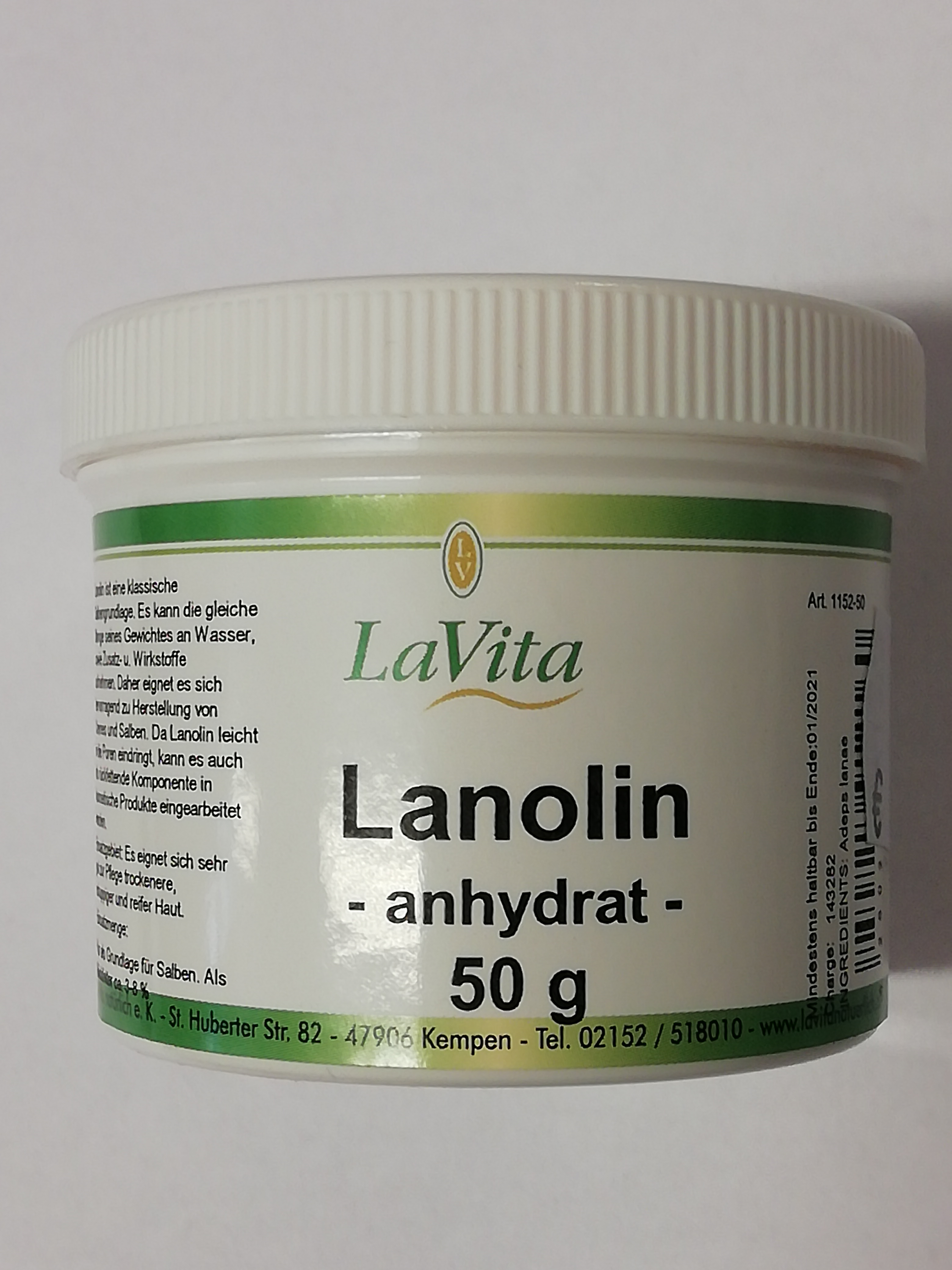 LaVita Lanolin, anhydrat 50g