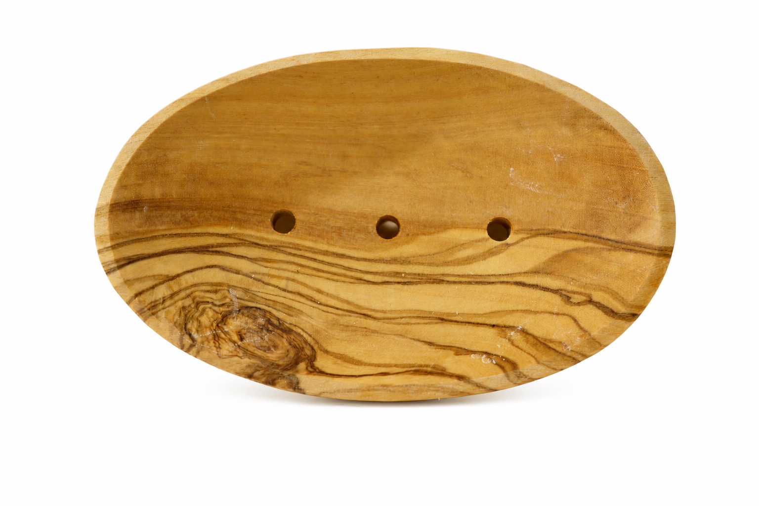Seifenschale 12cm x 8cm aus Olivenholz oval