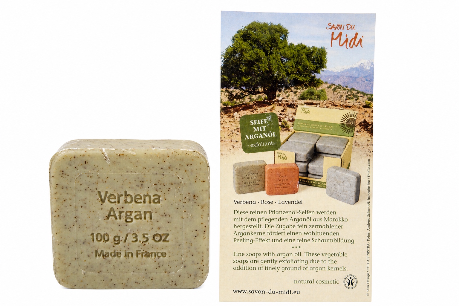 SAVON DU MIDI  Verbena Argan Seife 100gr.