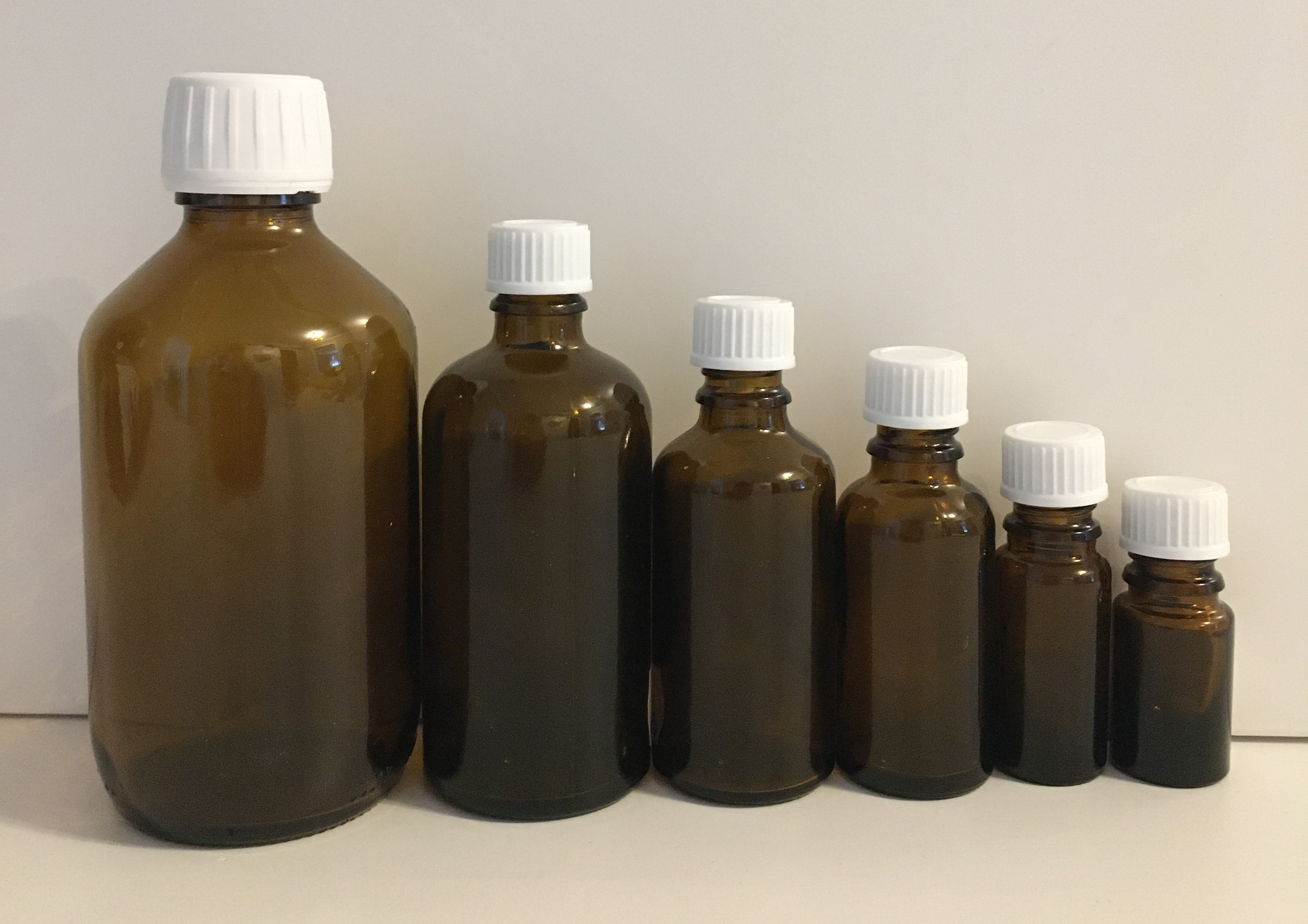 Apothekerflasche braun mit Tropfer 5 / 10 / 30 / 50 / 100 / 250ml