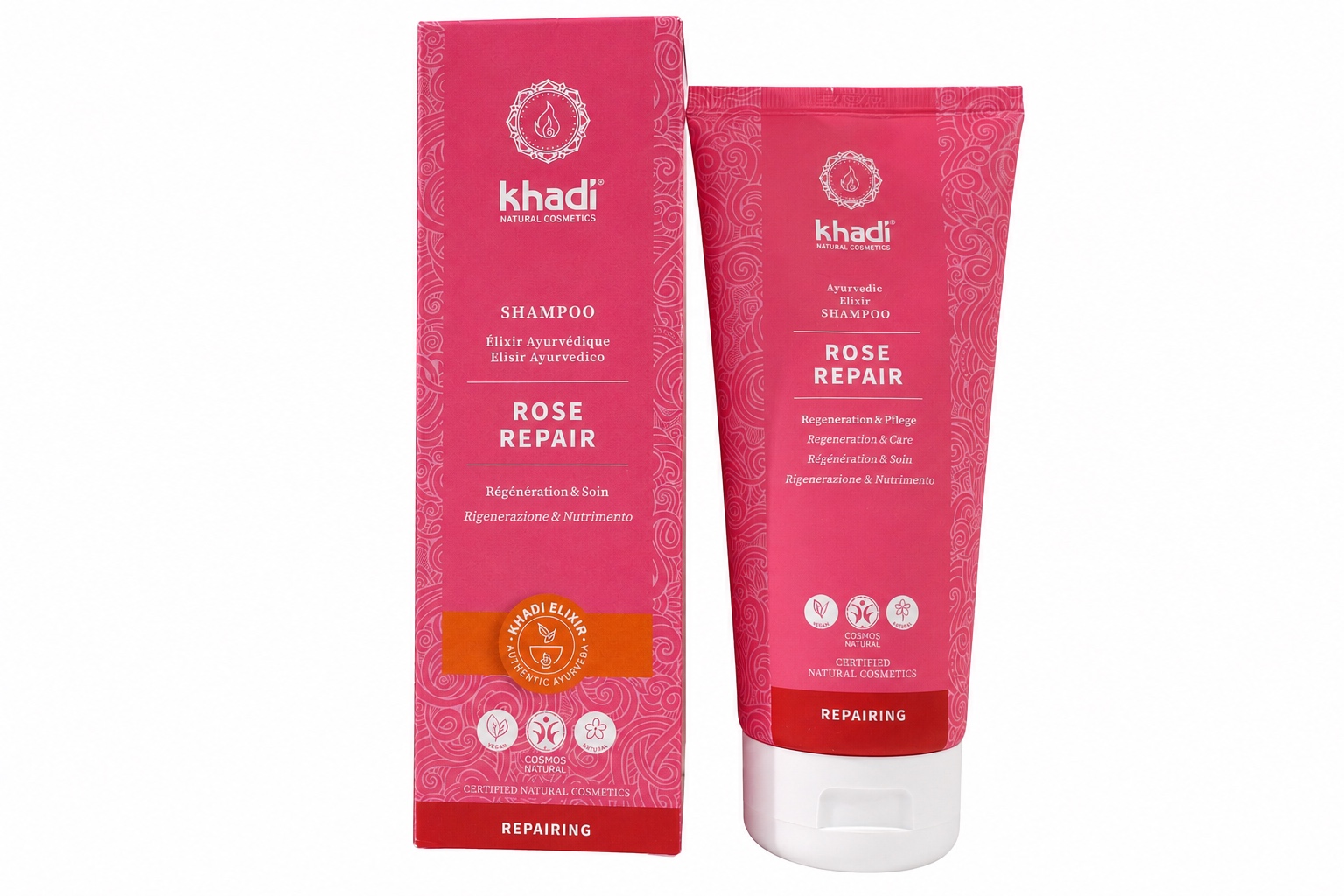 AYURVEDISCHES ELIXIER SHAMPOO ROSE REPAIR khadi