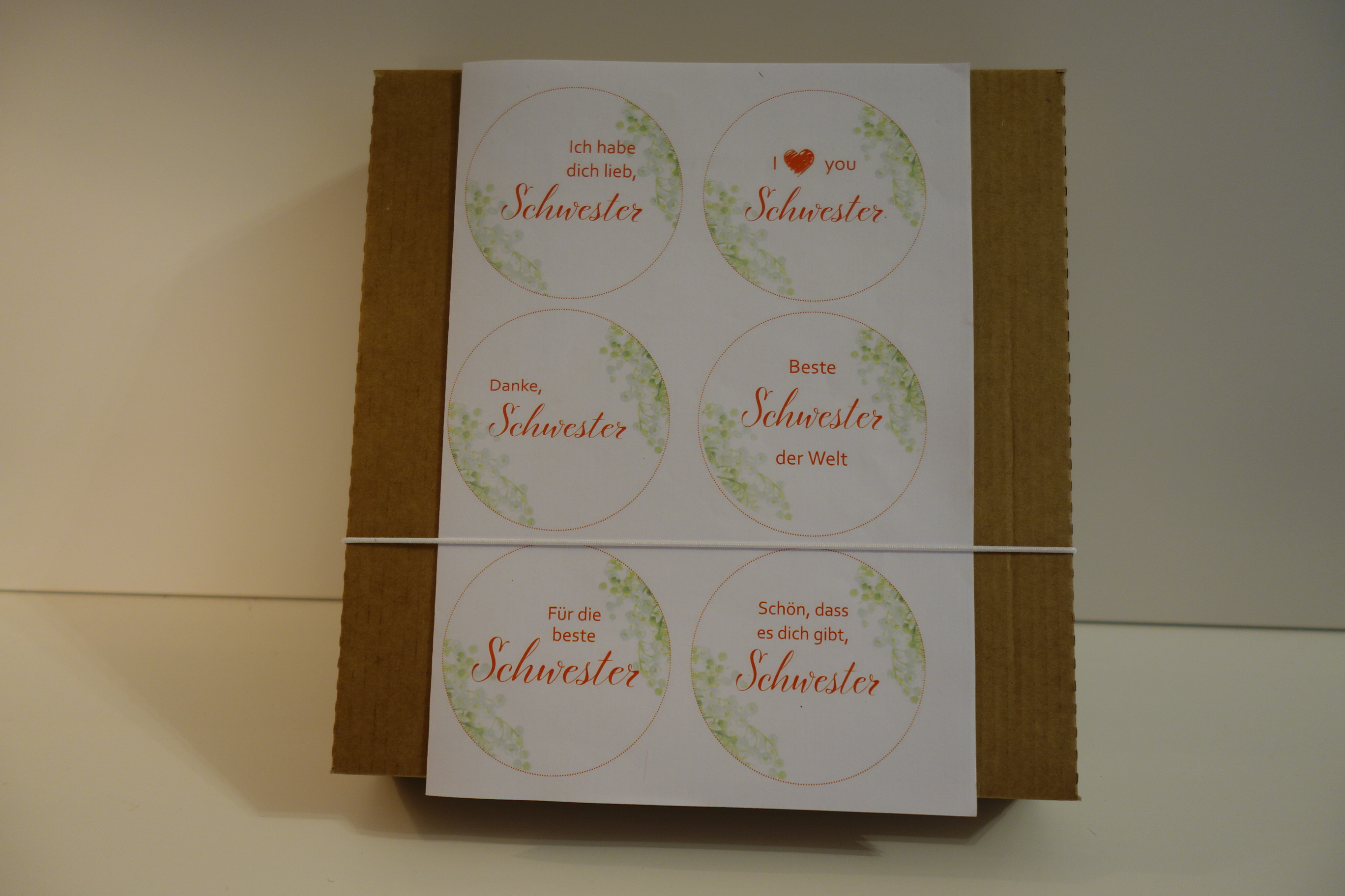 DIY-SEIFE MIT BOTSCHAFT SCHWESTER GESCHENK-SET