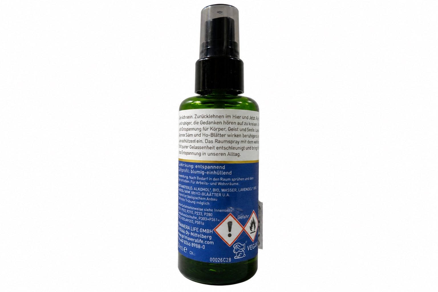 PRIMAVERA Raumspray Ganz entpannt 50ml