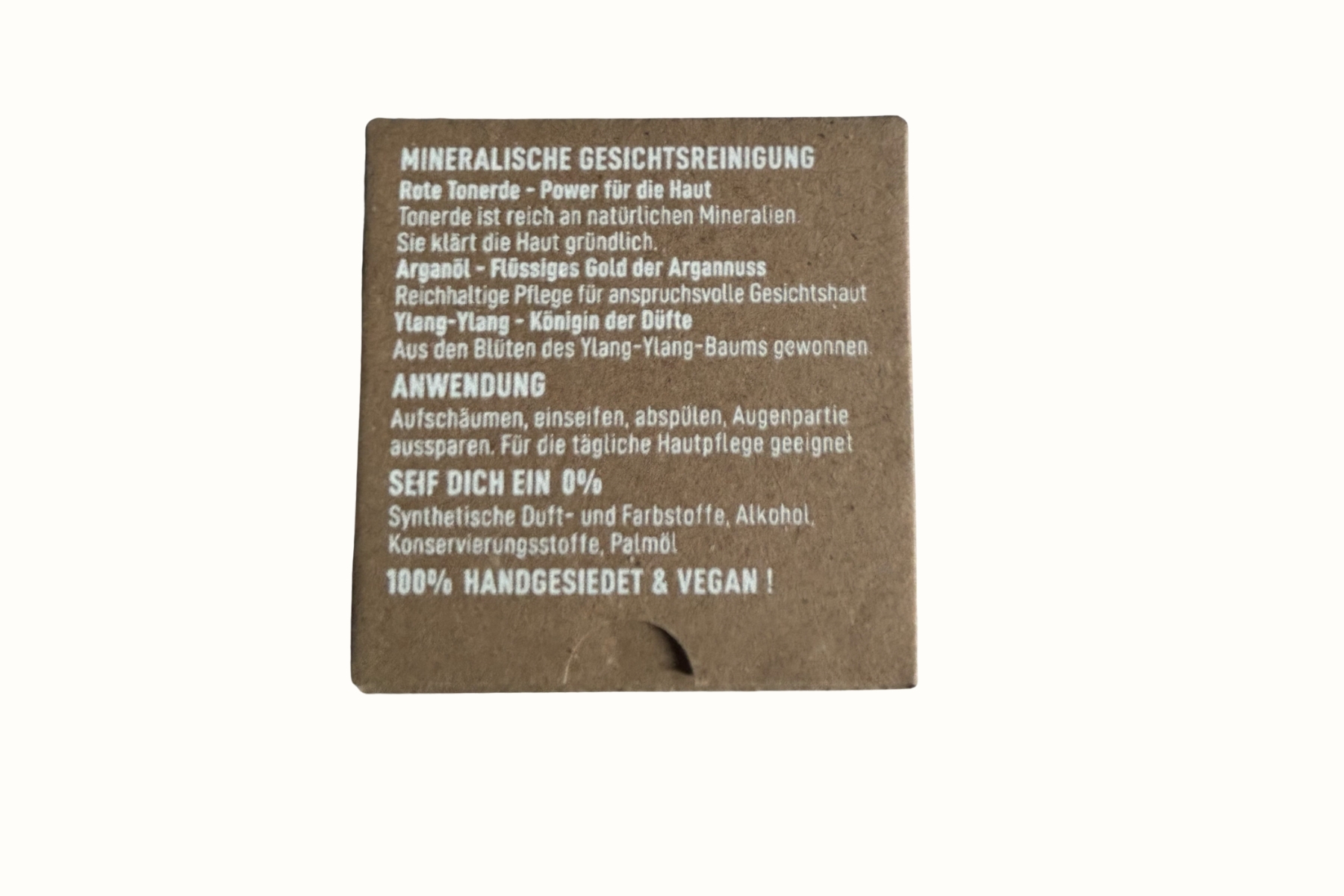 KOJE Gesichtsseife Rote Tonerde "Arganöl" 70g