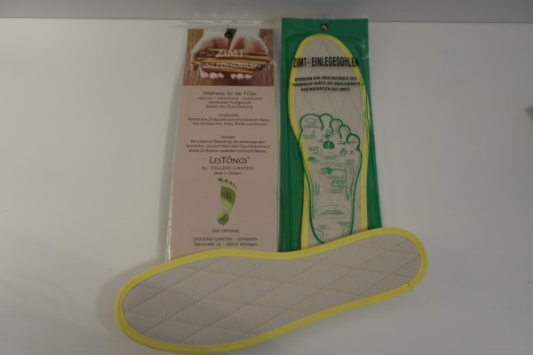 Zimt Einlegesohlen beige gesteppt LesTòngs