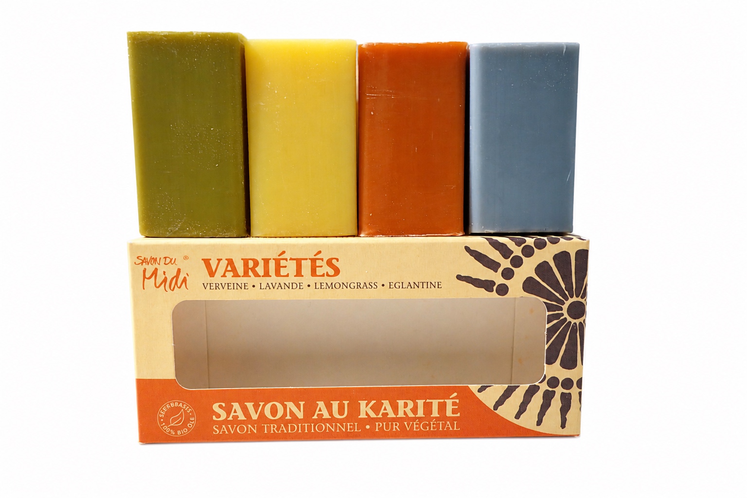 SAVON DU MIDI  Karité Gästeseifen Variétés 4x20gr