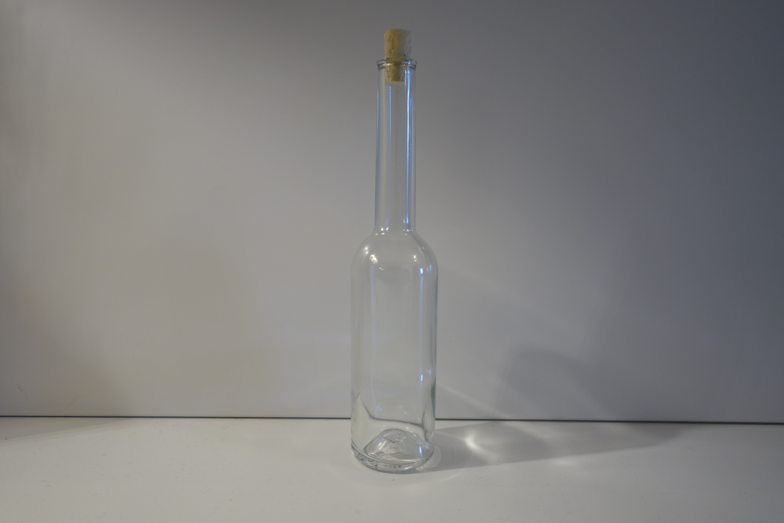 Langhals Leerflasche mit Korkverschluss 100ml