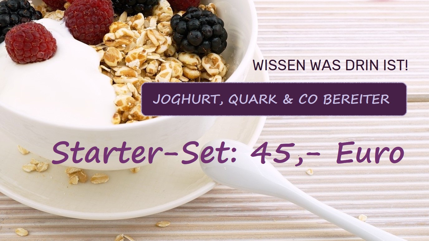 STARTER SET "Joghurt, Quark & Co mit Bereiter"  (5-teilig)