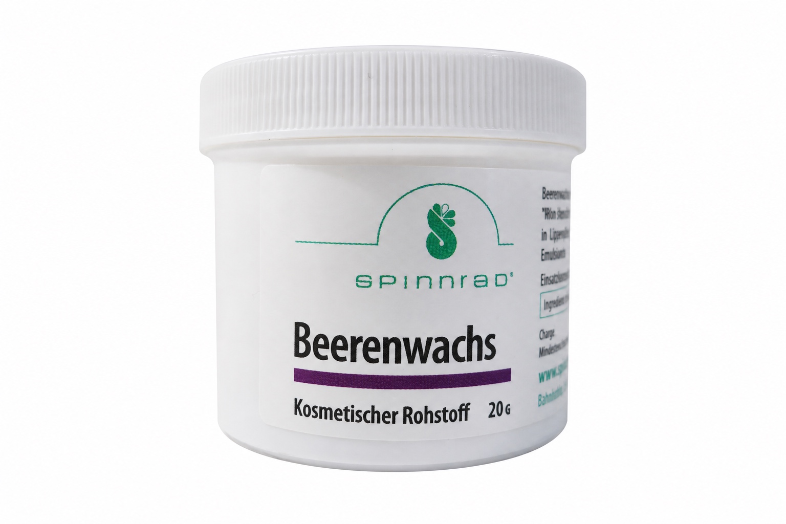 Spinnrad Beerenwachs Kosmetischer Rohstoff 20g
