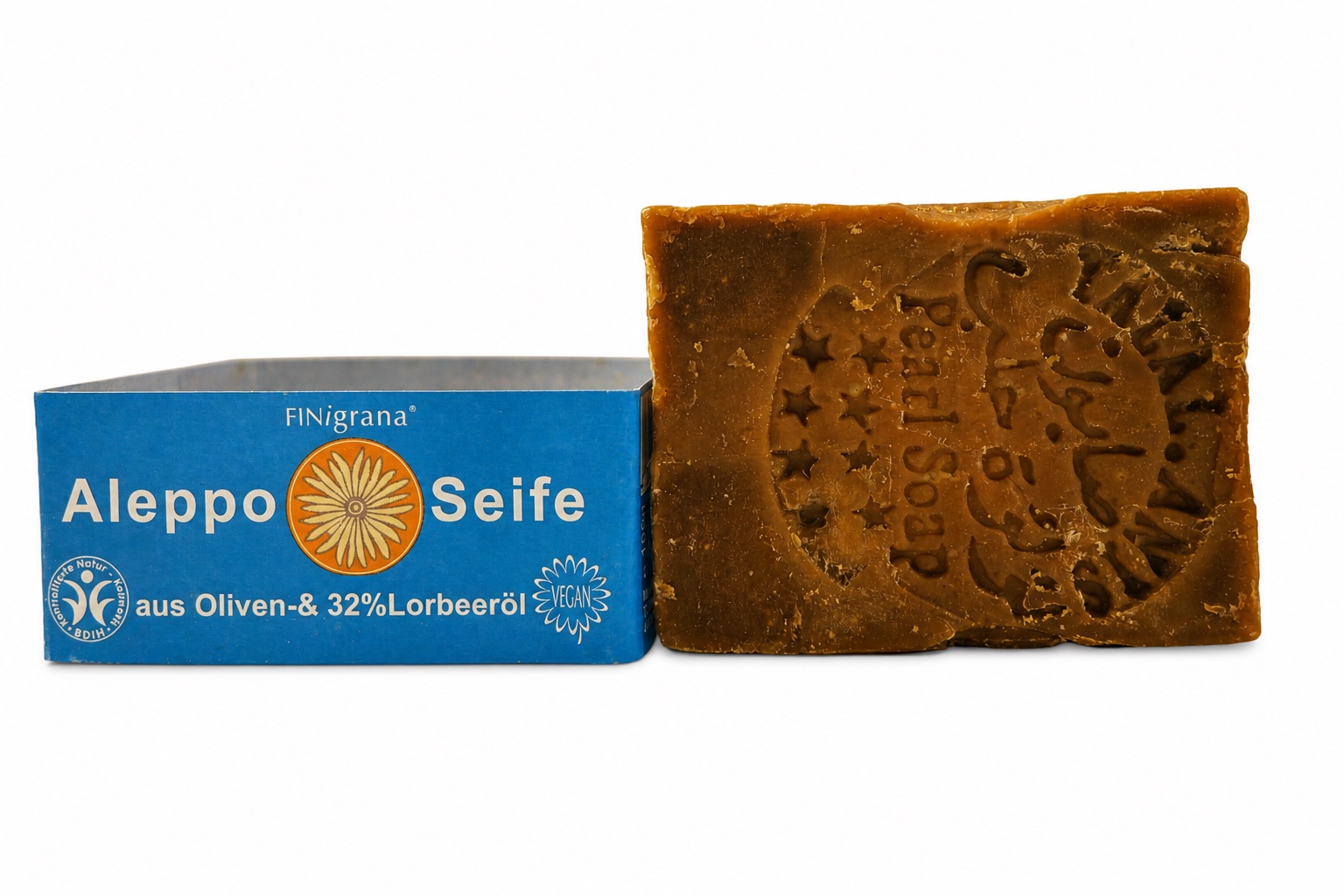 Finigrana Aleppo Seife aus Oliven- & 32% Lorbeeröl 165g