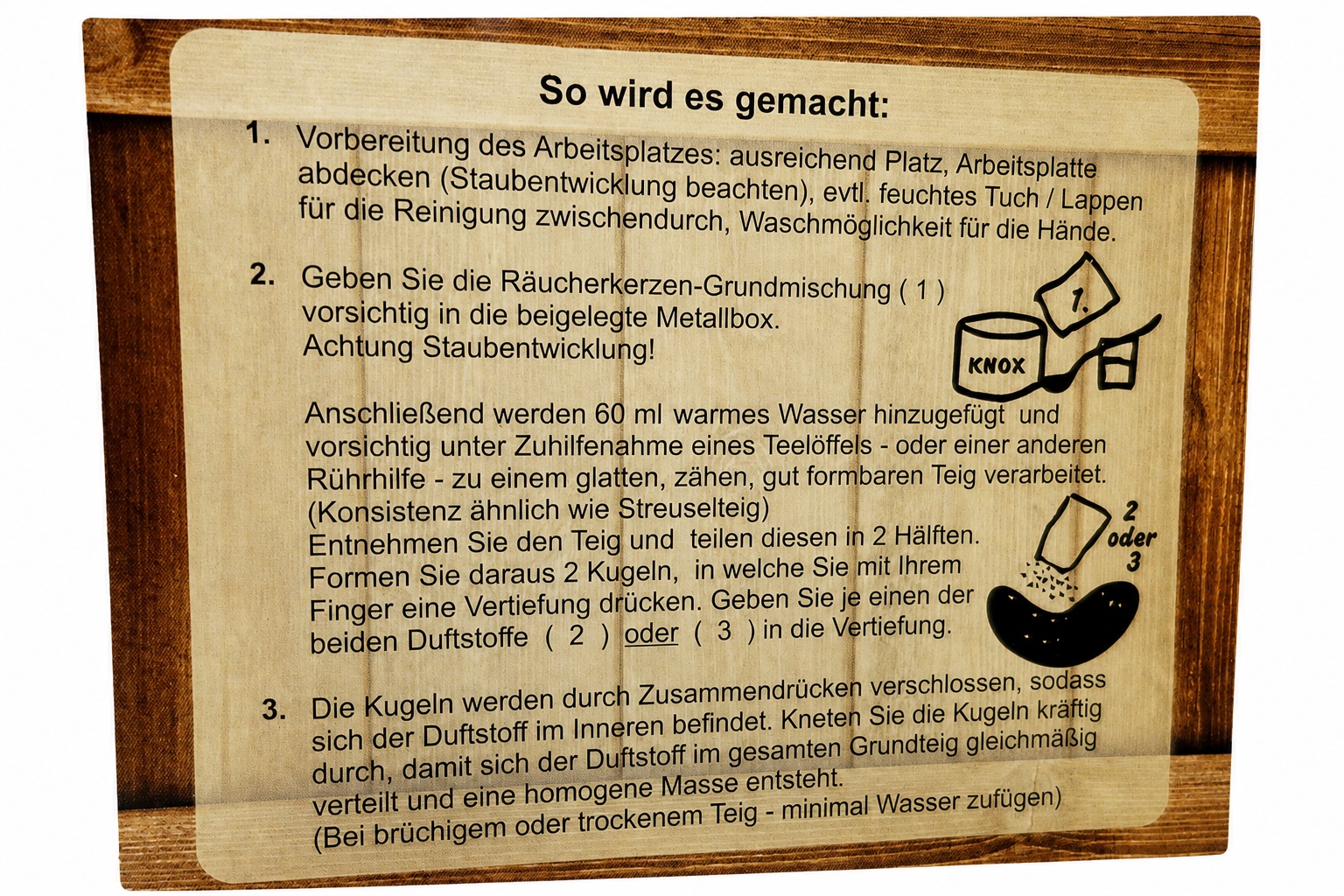 KNOX RÄUCHERKERZEN BASTEL-SET