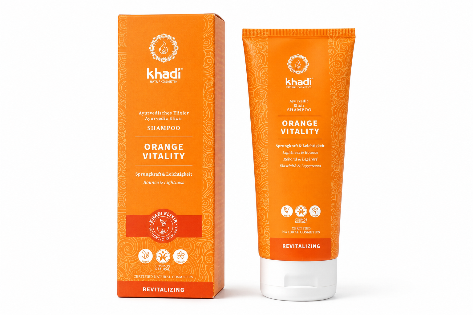 AYURVEDISCHES ELIXIER SHAMPOO ORANGE VITALITY khadi