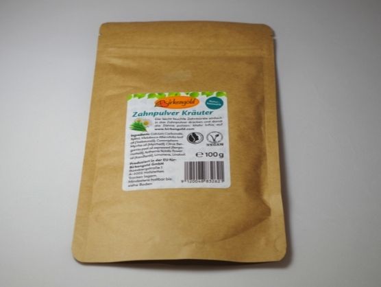 Zahnpulver Minze / Kräuter / Orange 100g
