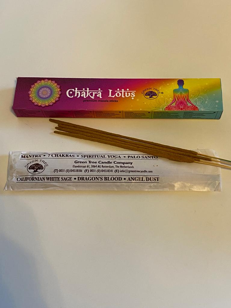 Green Tree Räucherstäbchen Chakra Lotus 15g
