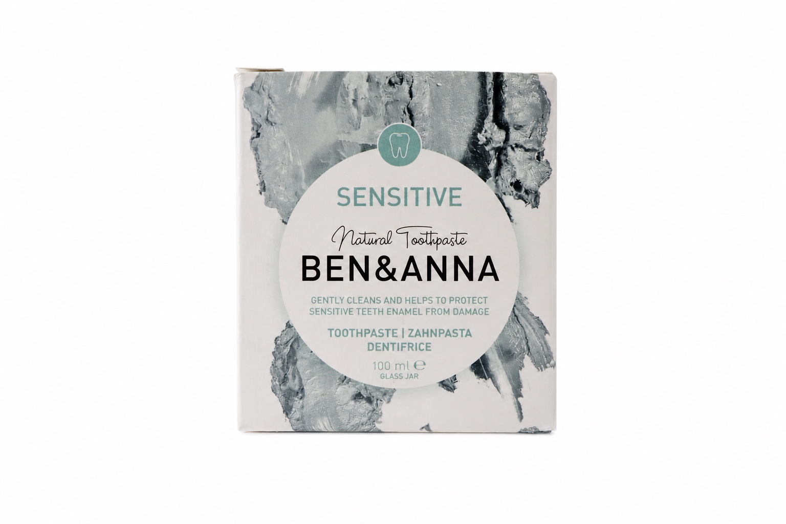 Zahnpasta im Glas Sensitiv mit Sanddorn Kamille & Aloe Vera