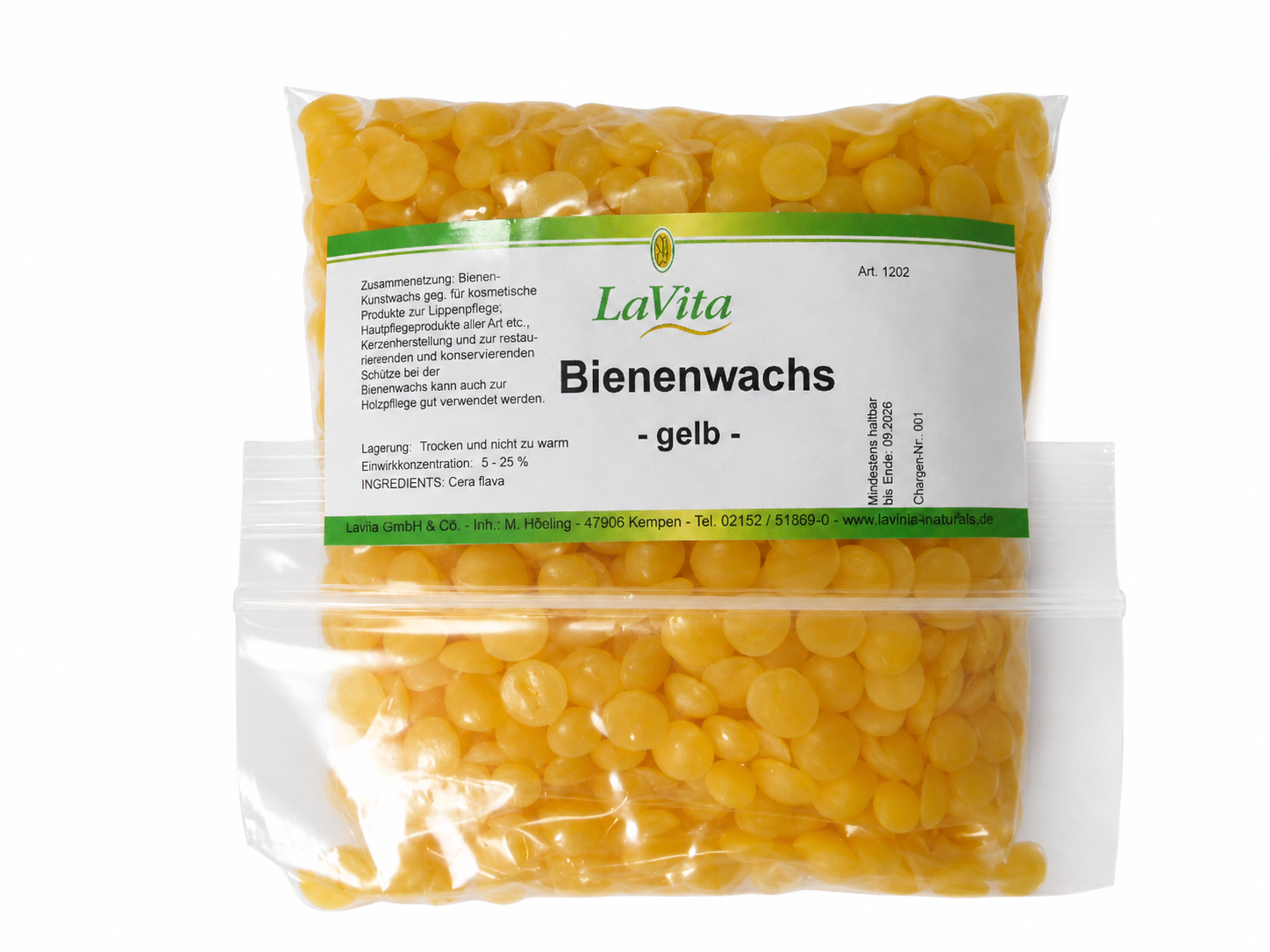 LaVita Bienenwachs gelb
