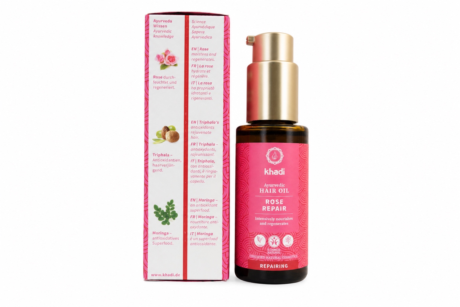 khadi Ayurvedisches Haaröl ROSE REPAIR 50ml