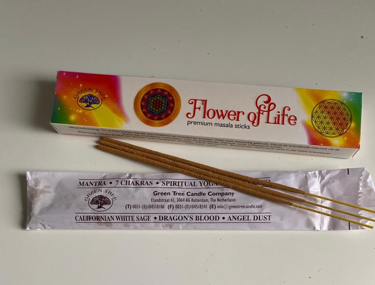 Green Tree Masala Räucherstäbchen Flower of Life 15g