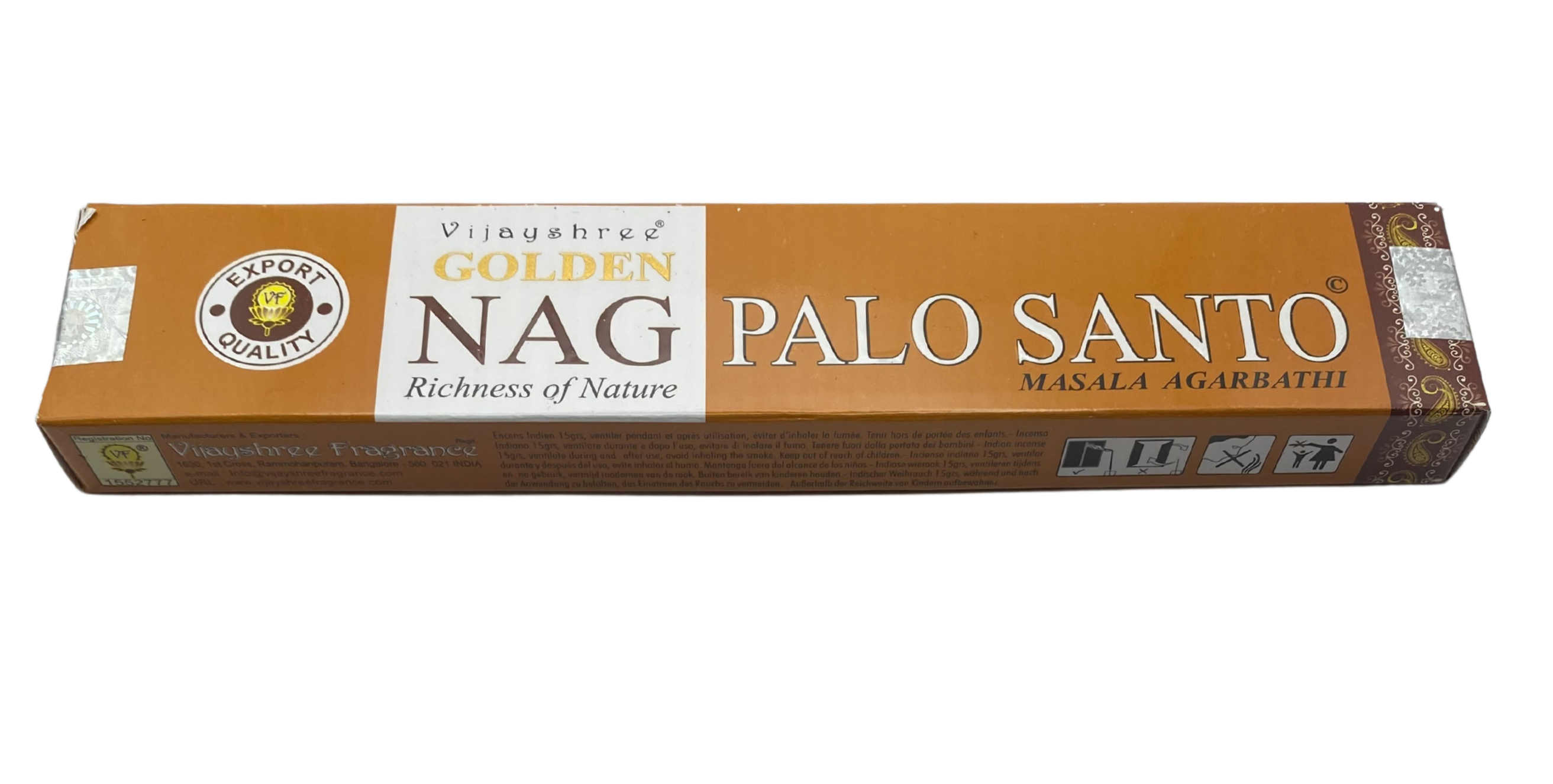 Vijayshree Golden NAG  Räucherstäbchen  Palo Santo Masala Agarbathi 15g