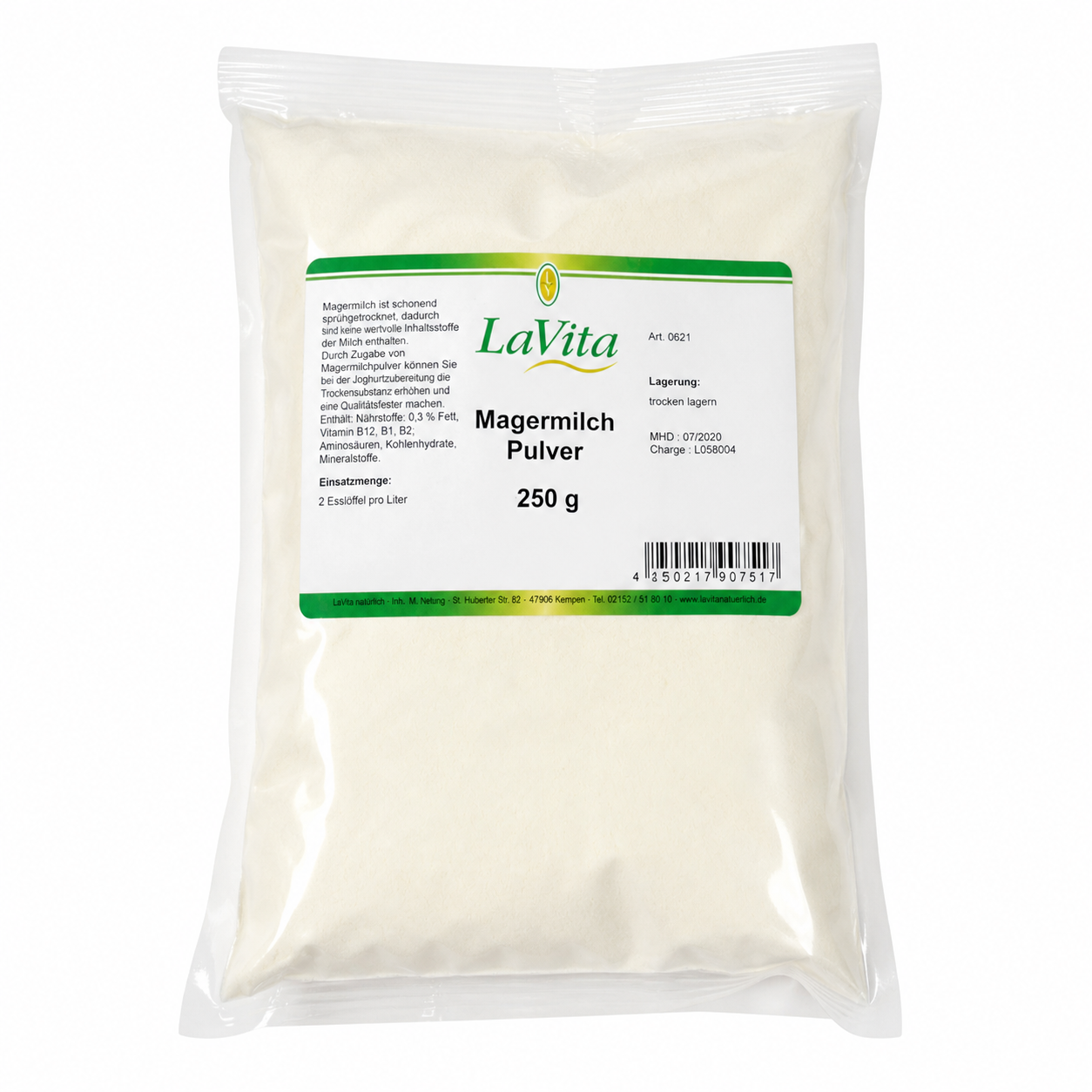 LaVita Magermilch Pulver 250 g