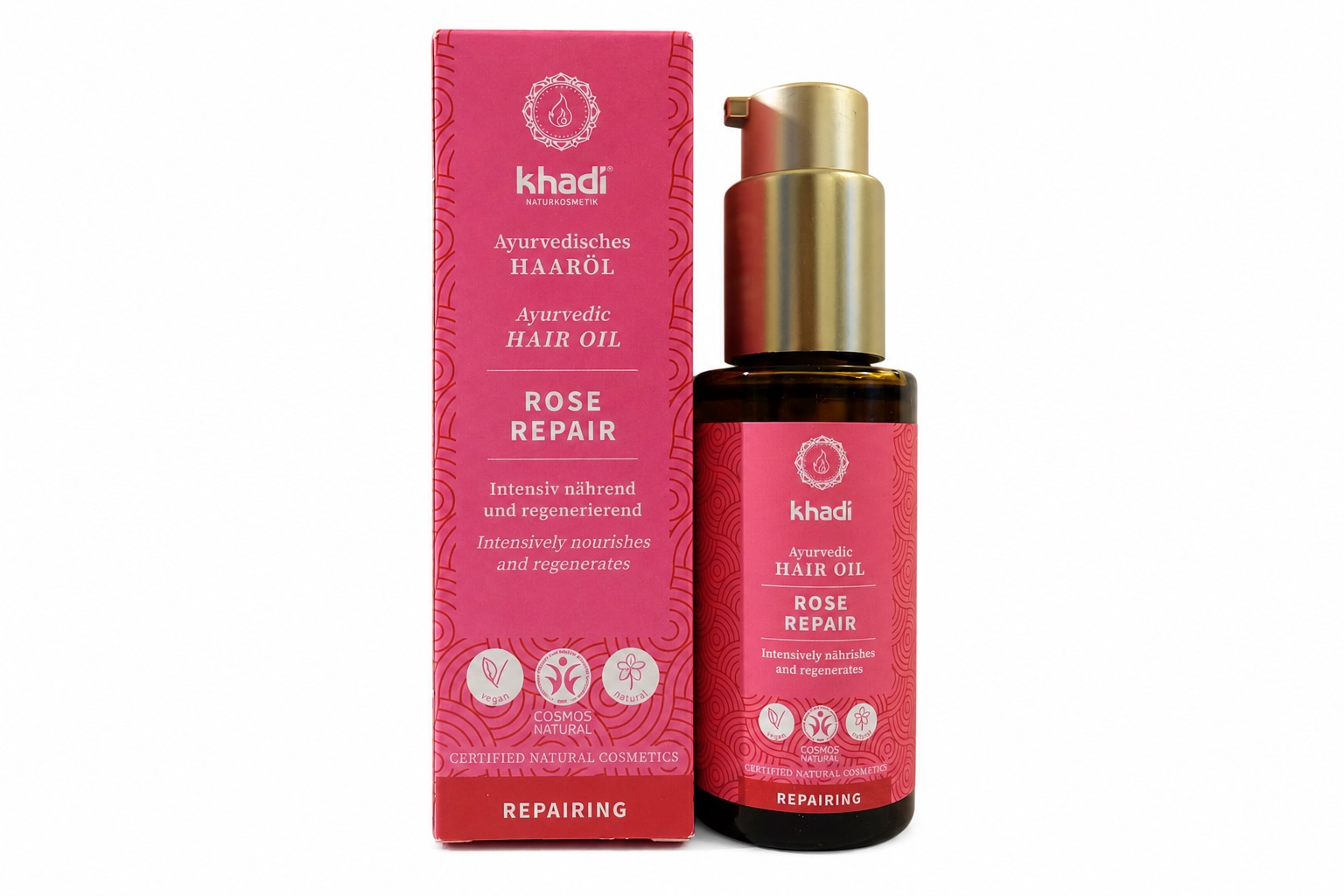 khadi Ayurvedisches Haaröl ROSE REPAIR 50ml