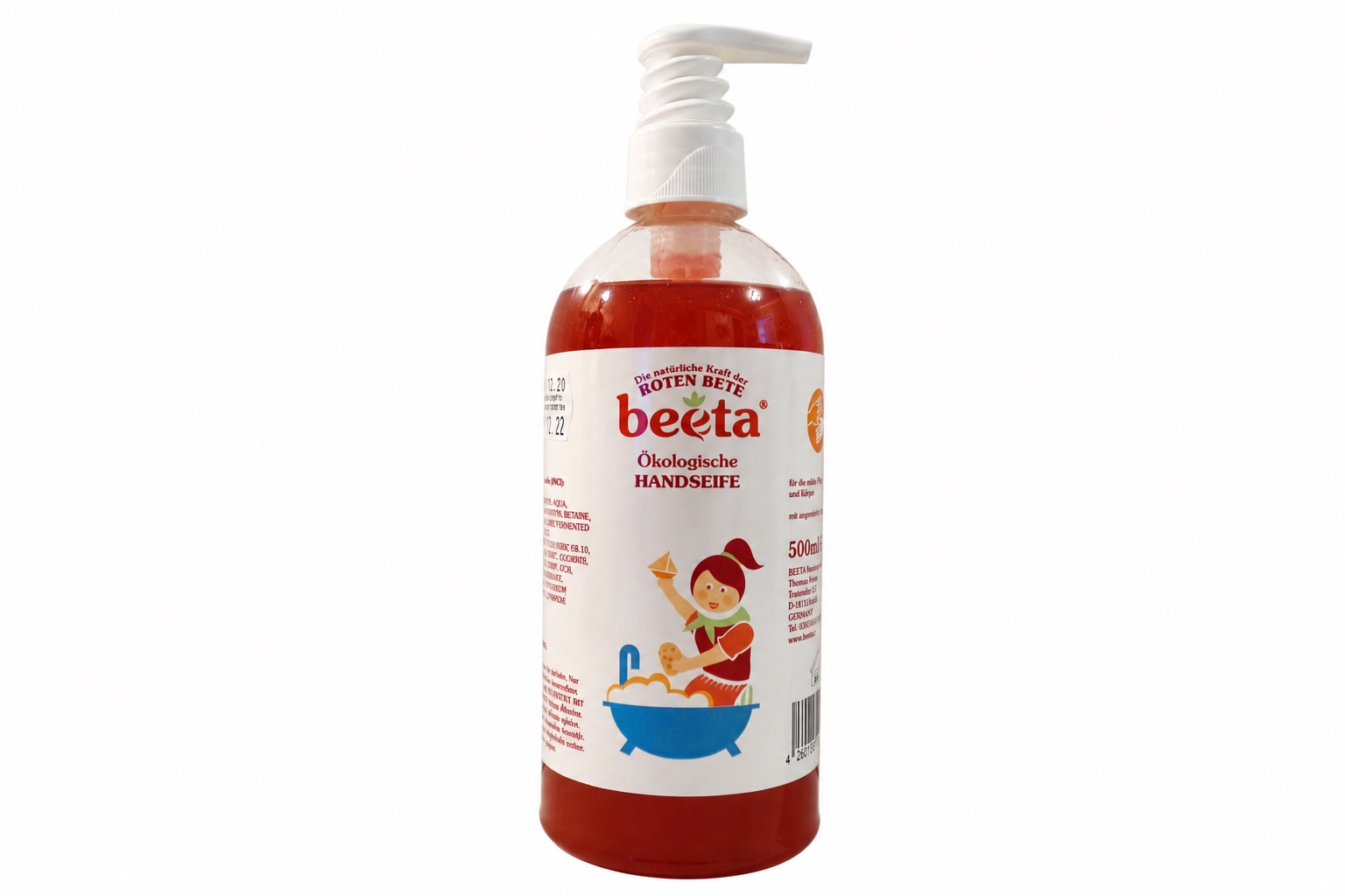 beeta Ökologische flüssige Handseife 500ml
